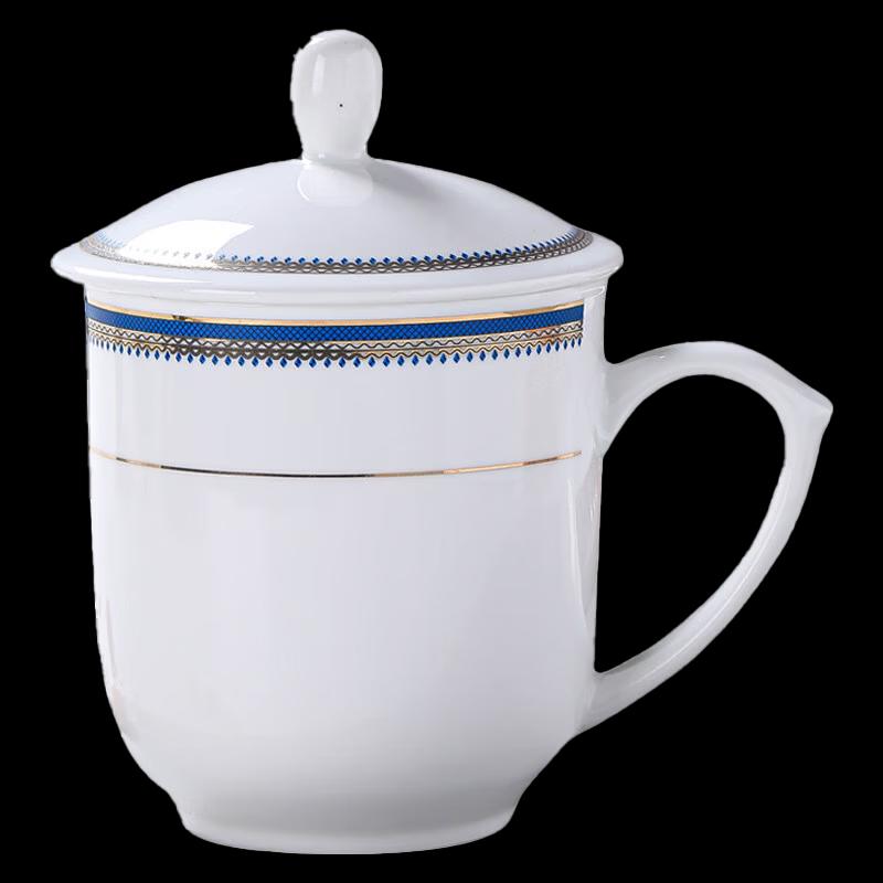 Jingdezhen Ceramic Teacup Set with Lids