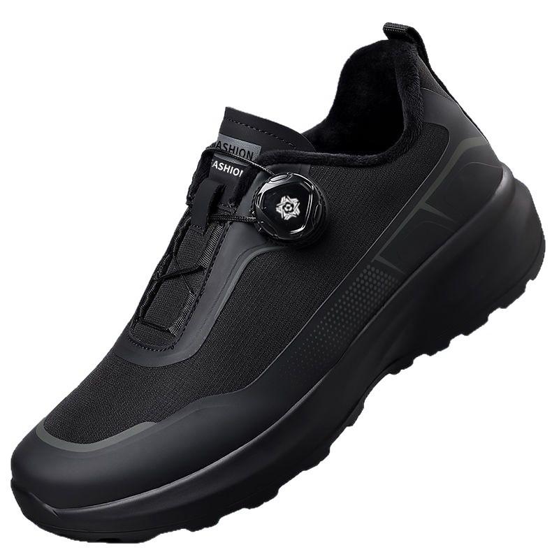 Lightweight Outdoor Mountaineering Black Rotating Button Travel Sports Thick-soled Breathable Sports Tide Shoes