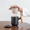 Men's Ceramic Tea Brewing Mug with Personal Filter
