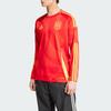 adidas Spanien 24 Langarm Heimtrikot Logo Print Design Lässiger Pullover Fußballshirt Herren Oberteile Rot IP9330