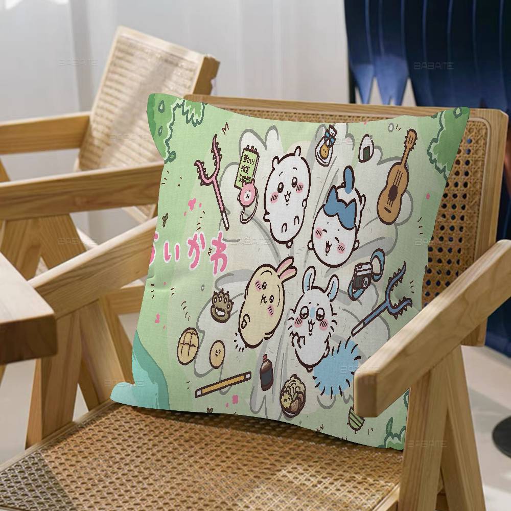 Japan Cute C-Chiikawas Pillow Cover Sofa Cushion Cover Home Room Decoration Children Gift