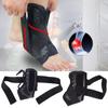 Ankle Brace Support Stabilizer Sports Football Compression Adjustable Lace Up Ankle Socks Protector Orthosis