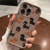 Love Sausage Dog Pattern Phone Case Suitable for iPhone 17 16 15 14 13 12 11 Pro/Max/Plus Anti Drop and Shockproof