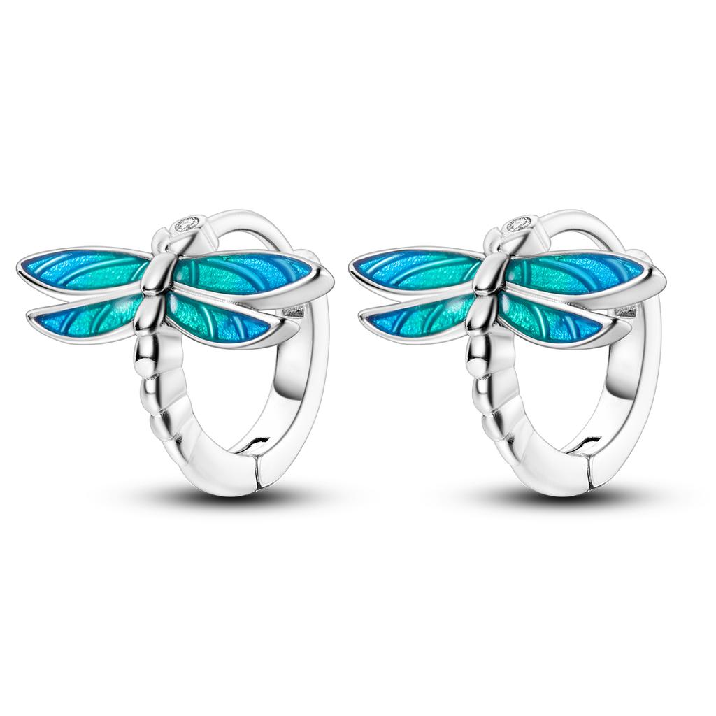 Silver Plated Hoop Earrings Moon Star Dreamcatcher Colored Zircon Fine Earring Jewelry Gift for Women