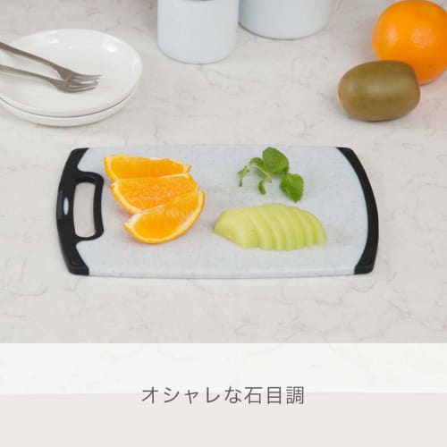 Tombo Easy-to-clean Rubber Heat-Resistant Antibacterial Cutting Board, Stone Grain, Medium