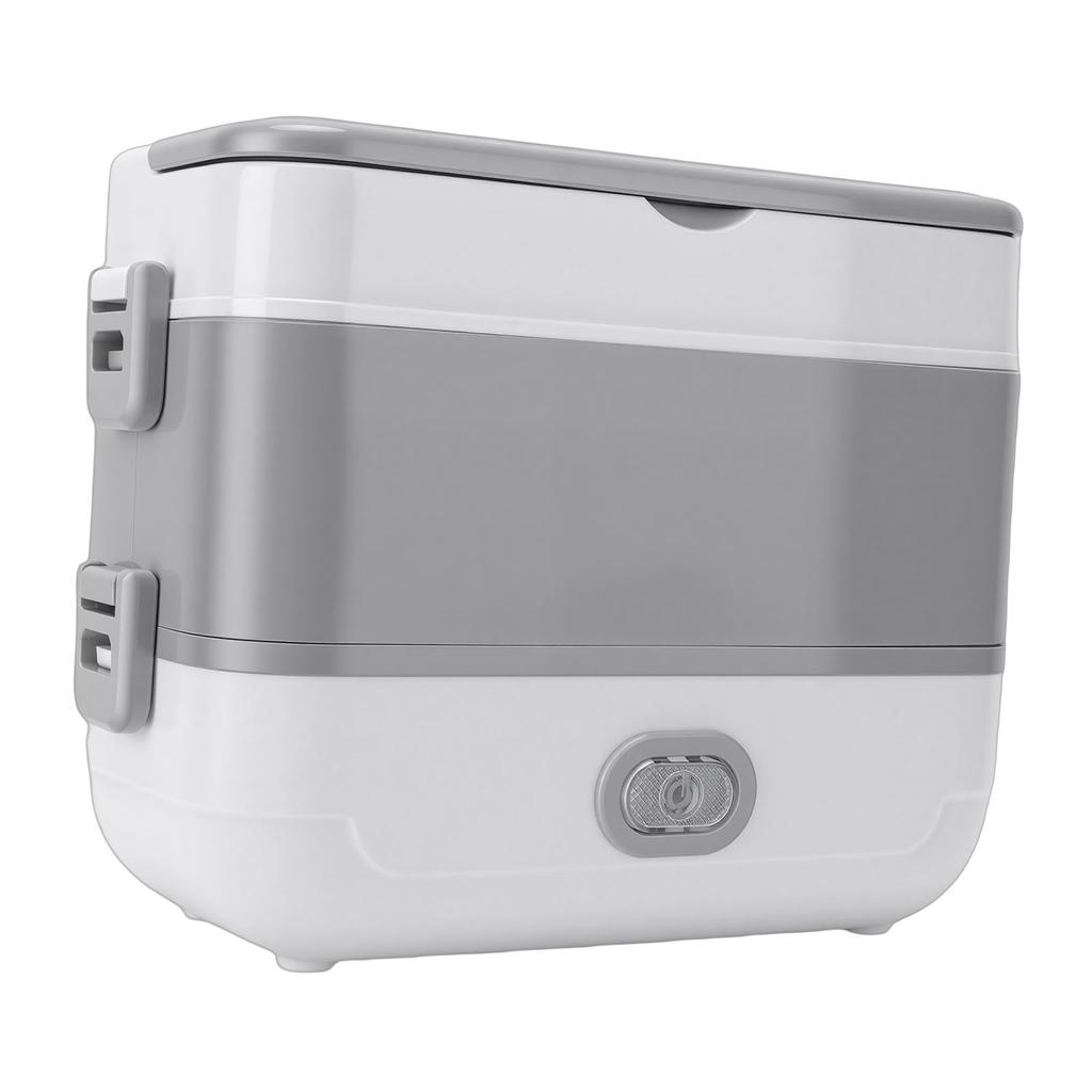 Portable Self Cooking Electric Lunch Box Rice Cooker 2 Layers 4 Stainless Steel Food Insulation Bowls for Dormitory 2L
