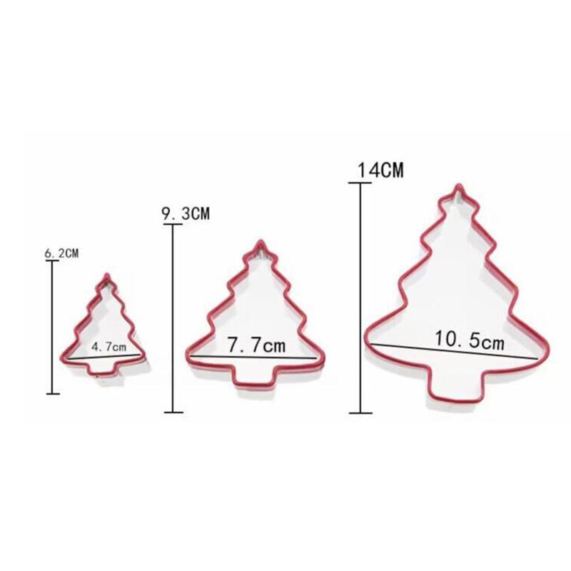 3Pcs/Set Cookie Cutter 430 Stainless Steel + PVC Sandwich Cutting Mold (BPA Free, No FDA)