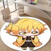 1pc Agatsuma Zenitsu  Print Round Carpet Chair Round Carpet Suitable for Bedroom Living Room Home Decorative Carpet