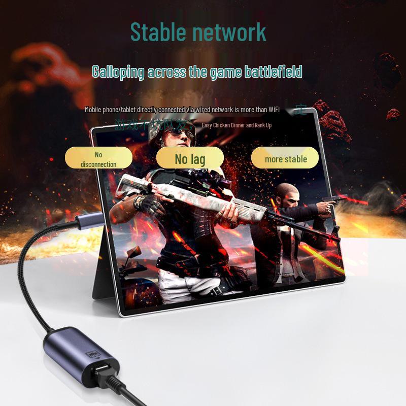 USB-C To RJ45 Network Adapter for Desktop/Laptop - Plug & Play