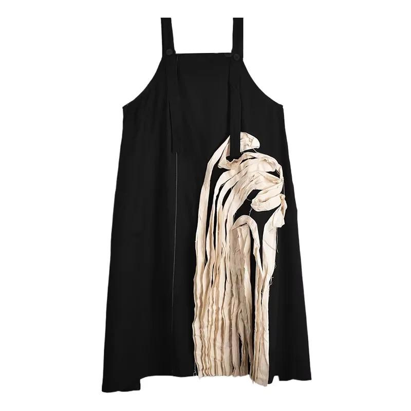 

XITAO Loose Irregular Dress ZMY1157 One Size бежевый