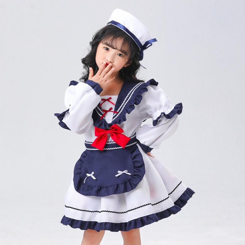 eBay Source, Navy Style Children's Sailor Skirt Cos Lolita Anime Play Costume Girls