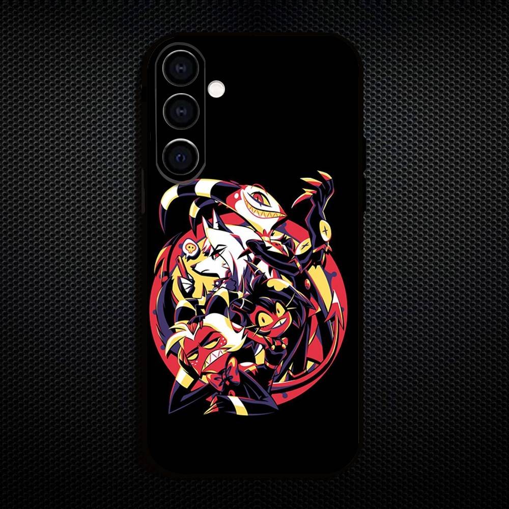 H-Helluva B-Boss Anime Phone Case For Samsung Galaxy A73,A72,A71,A70,A53,A52,A51,Others Soft Black Cover