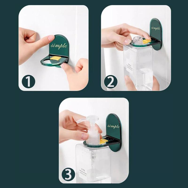 Shampoo Rack Bathroom Wall Mounted Punch-Free Shower Gel Storage Rack Hand Sanitizer Storage Rack Hand Soap Bottle Hanger