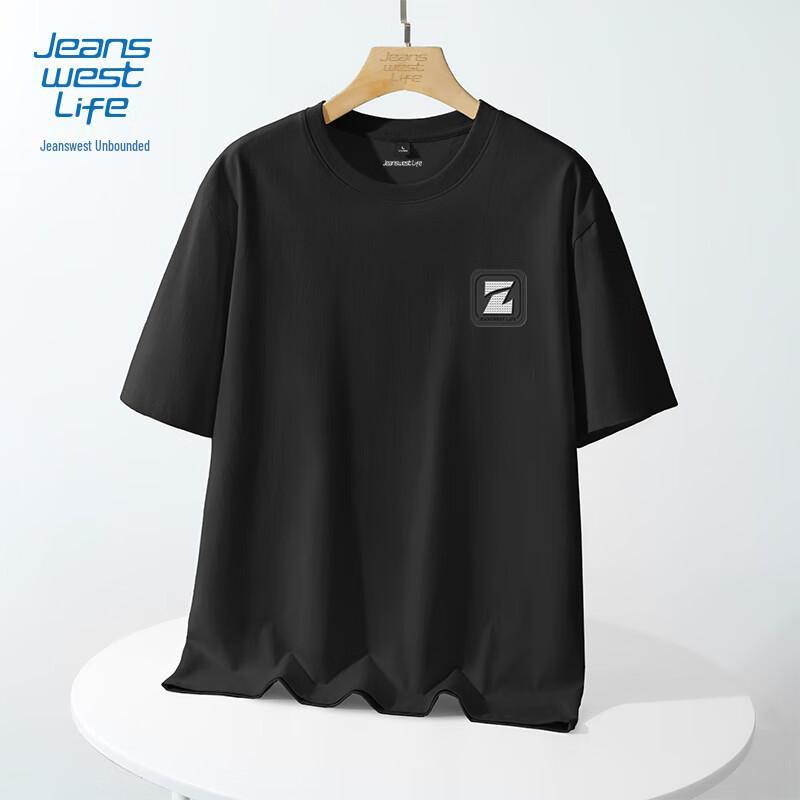 JEANSWEST LIFE Men's 2025 Summer Pure Cotton Short Sleeve T-Shirt