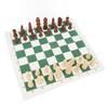 Chess Board Game Set   PU Lther Chess Board Wooden Chess Pieces Portable Chess Set with Storage Bag