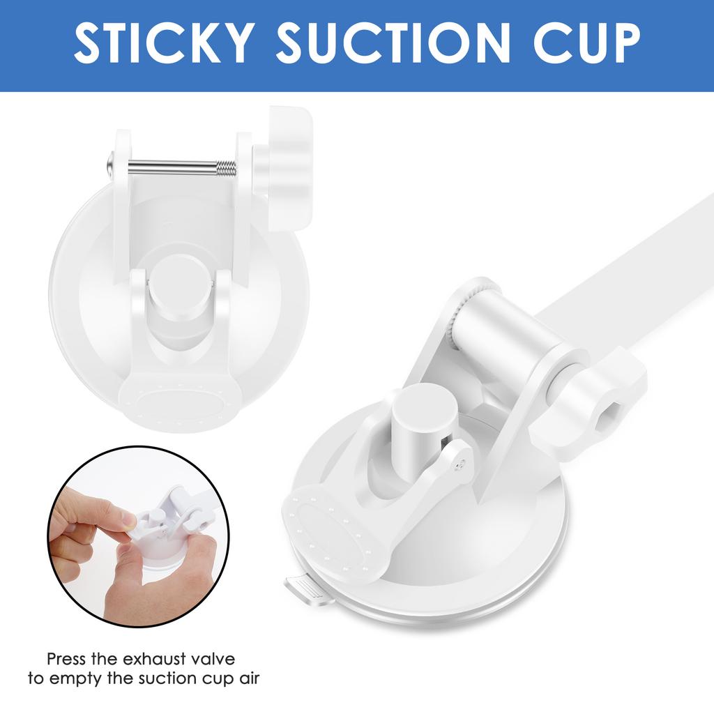 Sunroof Suction Cup Mount Aluminum Alloy Suction Cup Car Mount Portable Car Mounting Kit with Strong Suction Design for RVs