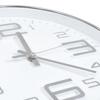 VidaXL Horloge murale 30 cm Argenté