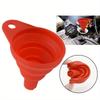 Large Size Car Engine Oil Funnel, Universal Silicone Liquid Funnel for Car, Foldable Portable Car Oil Change Funnel