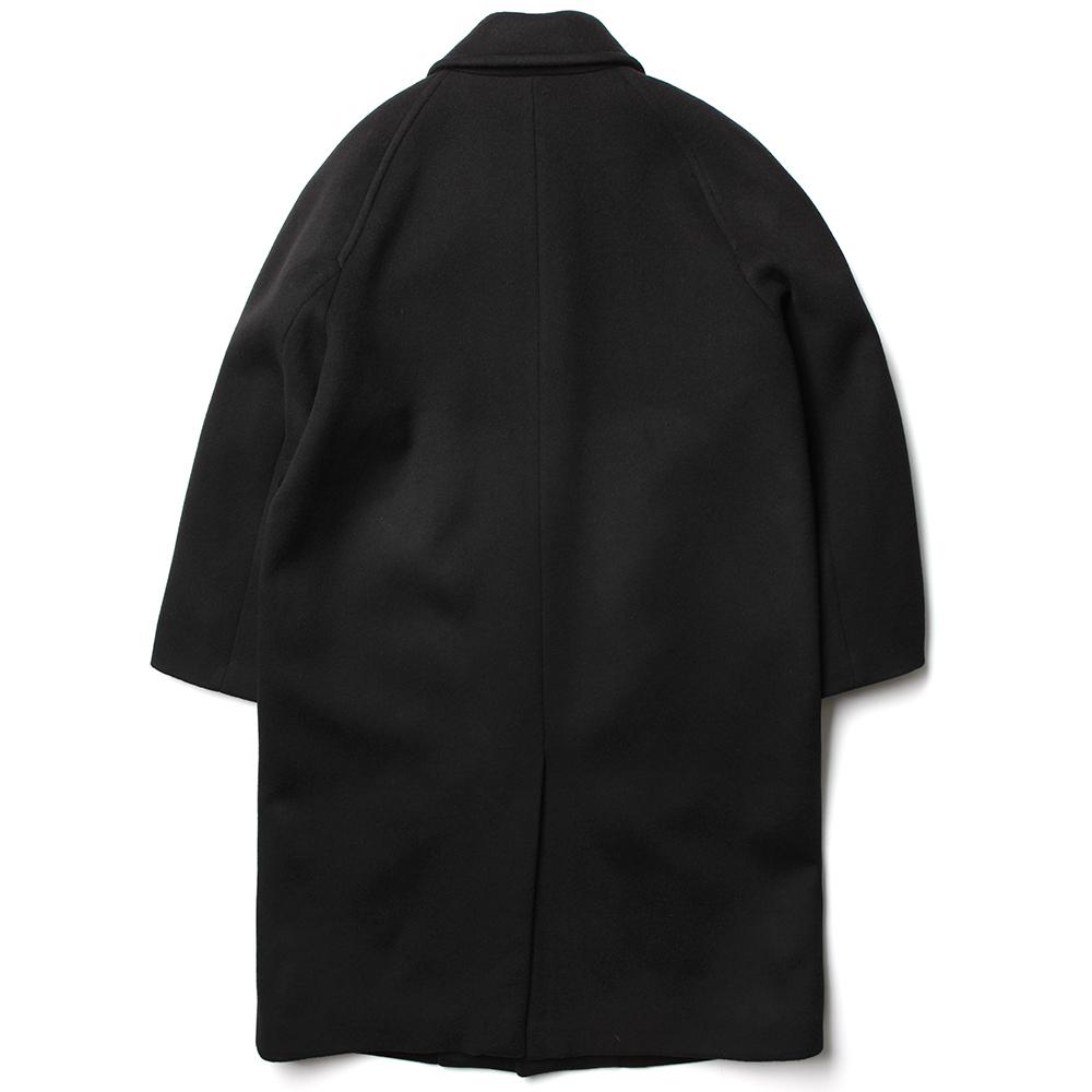 Lelales Balmacaan Wool Single Long Coat - 2 Colors