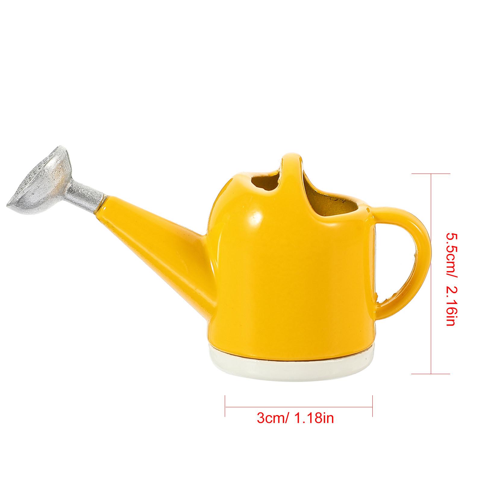

Premium Mini Watering Kettle Ergonomic Handle Lightweight Portable for Children Small Flower Plant Care Dollhouse Decoration жёлтый