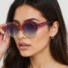 New In Vintage Style Oval Shaped Metal Sunglasses for For Women Premium Stylish Female Sunlight Eyeglasses Punk For Men and Women Stylish UV400