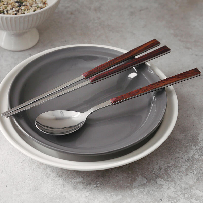 Lerie Mahogany Cutlery Dinner Set for 1 (4P) Dark Brown