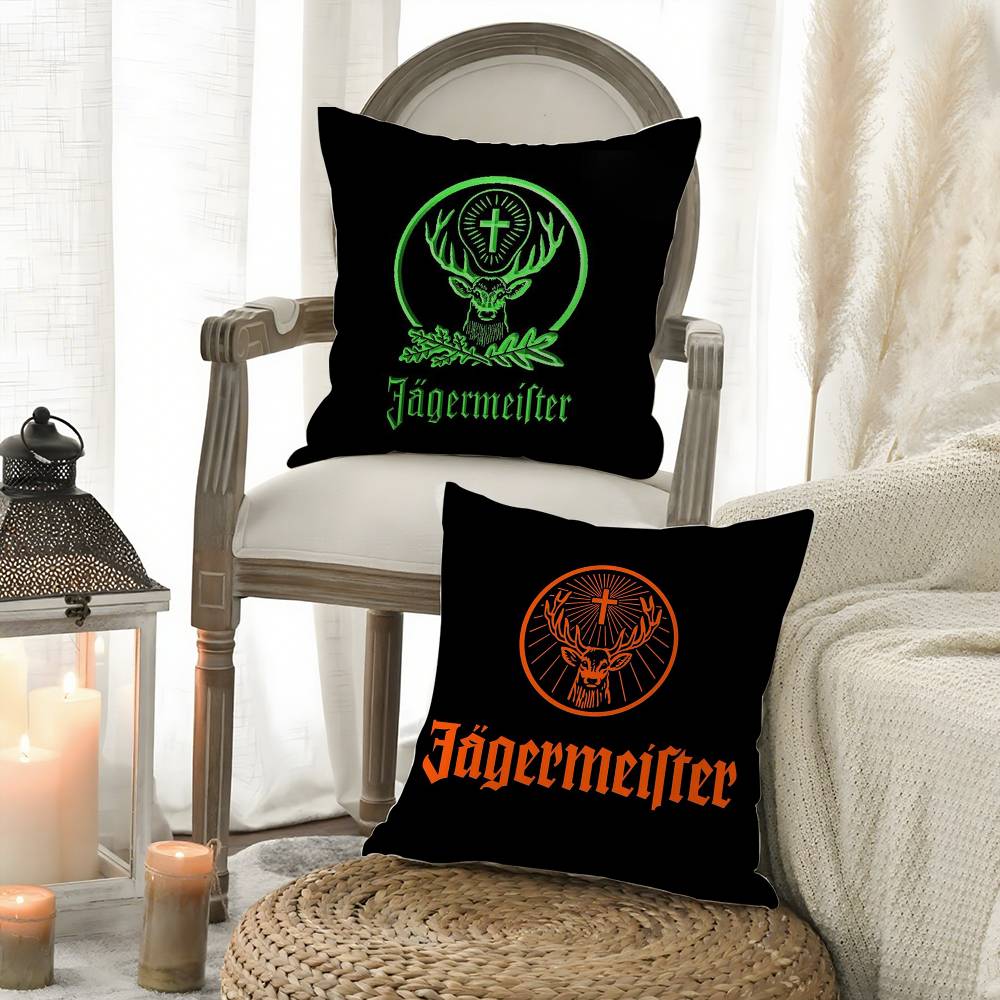 J-Jager-M-Meisters-S Pillow Case Sofa Short Plush Double-Sided Hd Printing Room Home Office Gift Cushion Cover