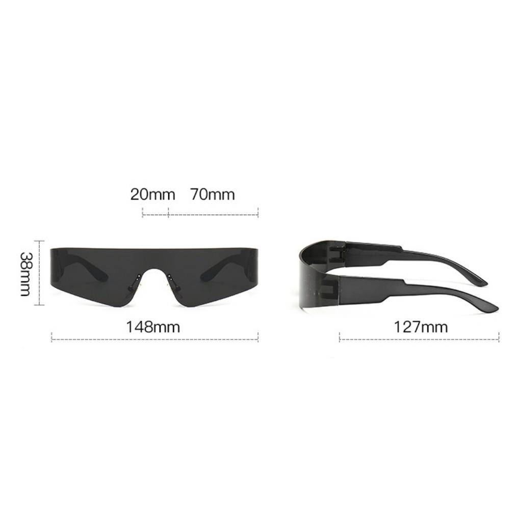 Y2K Street Beat Concave Shaped Sunglasses for Men Trendy Ins Online Celebrity Couple Sunglasses