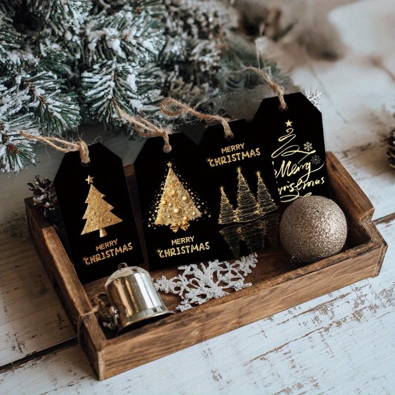 48Pieces Decorative Gift Label with Quality Paper & Twine Cord Design for Sustainable Holiday Packaging Decors Solutions
