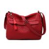 Women's Multi-layer PU Leather Crossbody Bag Large Capacity Commuter Shoulder Bag for Middle-aged