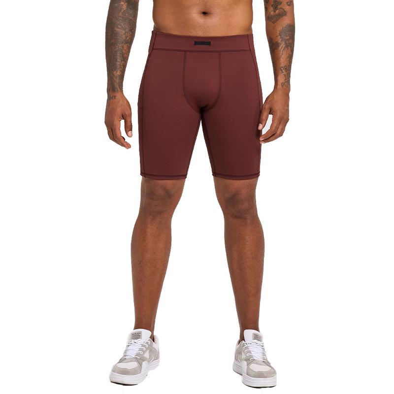 Strong shaping sports leggings for men summer quick drying breathable sports shorts, sweat training cropped pants Running shorts