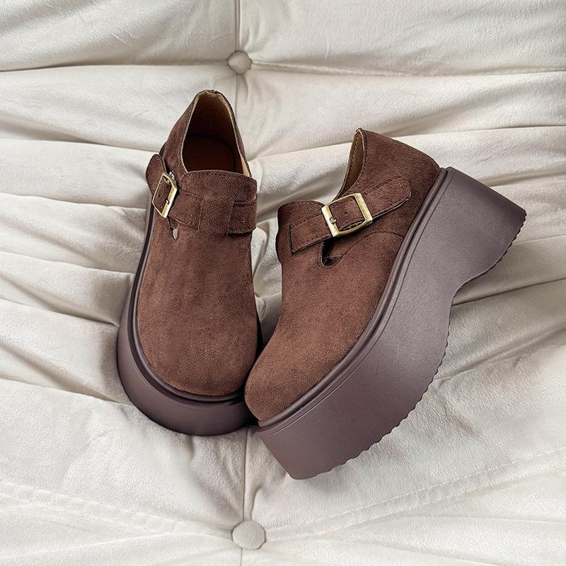 

Fashion versatile colorblocking breathable women s footsteps thick bottom soft elastic height comfortable popular non-tired feet sports Lefebvre shoes 40