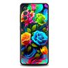 Colorful Flower Phone Case for Samsung Galaxy A55 A35 A15 A14 A25 A54 A51 A71 A72 A73 A32 A52 A52S A41 5G Silicone Shell Capas