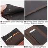 Dropship Handmade Vegetable Tanned Leather A5 Journal Cover With Flap Design Notebook Wallet Customazible Book Sleeve Pouch