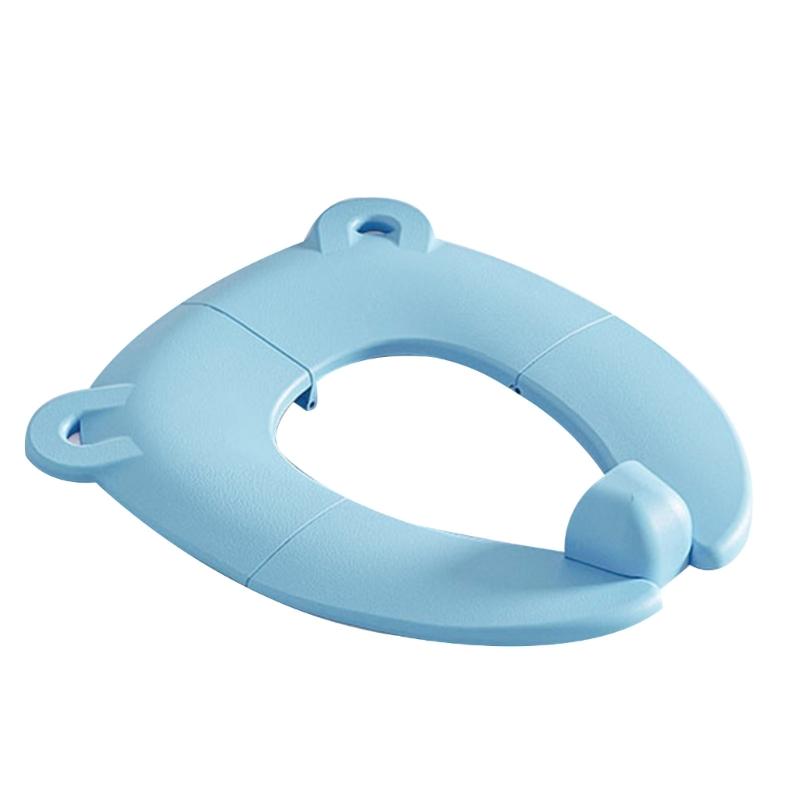 Collapsible Bear Shaped Baby Cartoon Travel Folding Potty Seat Compact Design Easy To Clean Ergonomic Support