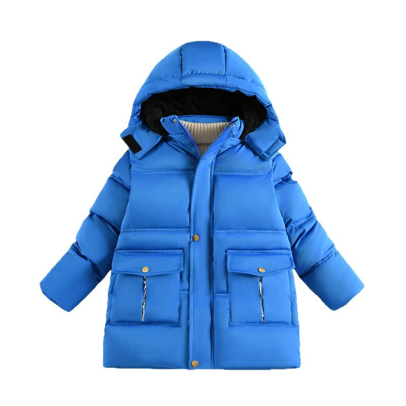 Children's Casual Down Jacket, Winter Boys' Slimming, Thickened, Warm and Fashionable Coat