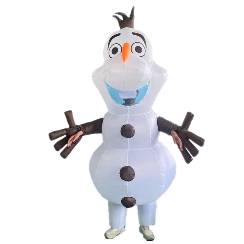 Halloween Weihnachtsmann Schneemann Rentier Aufblasbares Kostüm - Weihnachtsbaum Lebkuchenmann Outfit