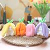 Non-Toxic Funny Joy Kawaii Fruit Bunny Plush Toy Cute Carrot Strawberry Turn Funny Joy Rabbit Plush Toy Kids Birthday Christmas Gift