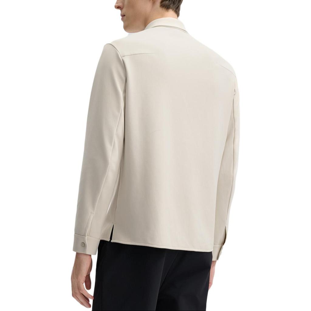 Fila Versatile Knitted Long Sleeve Polo Shirt Men Tops Mugwort-Gray F11M512401FBG