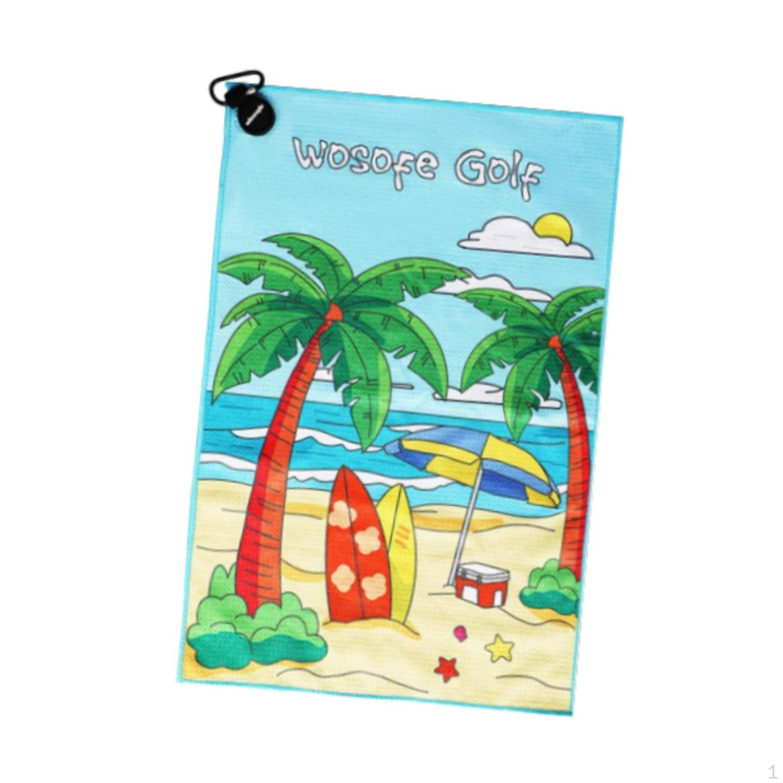 

Карабин Гольф Полотенце с Функцией Очистки Мяча Style C