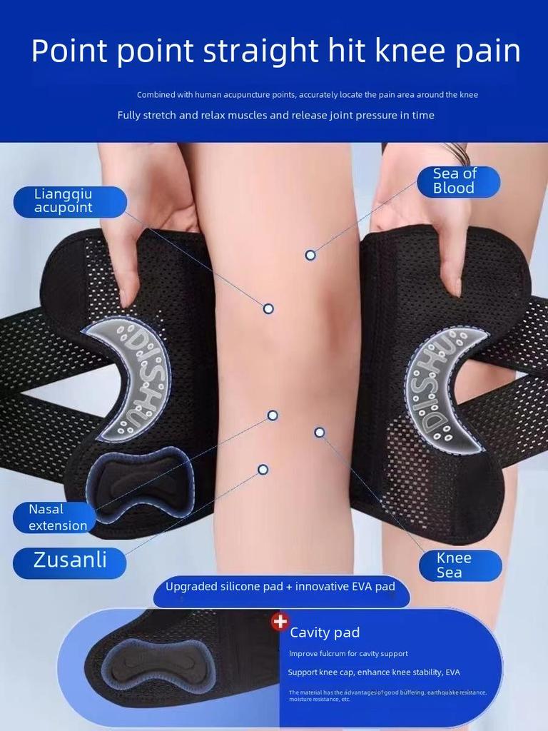 Japanese 8th-Gen Professional Meniscus Knee Pad with Triple-Layer Silicone for Knee Protection and Tear Rehabilitation