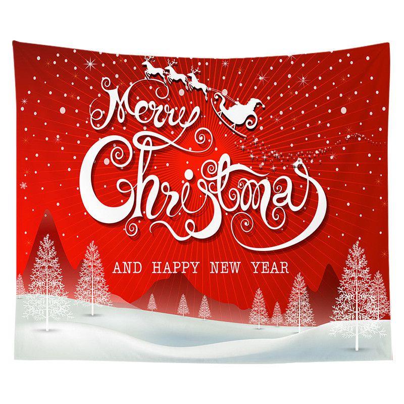 Festive Christmas Tapestry Wall Hanging Art In Exquisite Design For Home Decoration