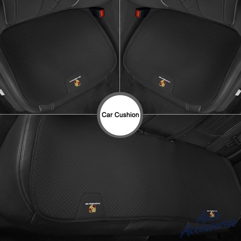 Car Seat Cushion Cover Protective Lumbar Waist Support Back For Porsche Carrera Cayenne Panamera 911 928 918 968 Boxster Sticker EL7