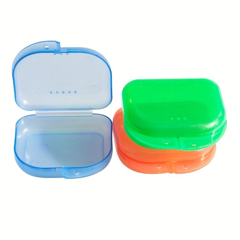 Premium Clear Denture Case Durable Plastic, Odorless Personal Care Accessory for Travel & Storage