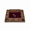 Engelhart - 300406 - Jeu Shut The Box en bois avec feutrine - Coffret 4 joueurs - 8 dés inclus
