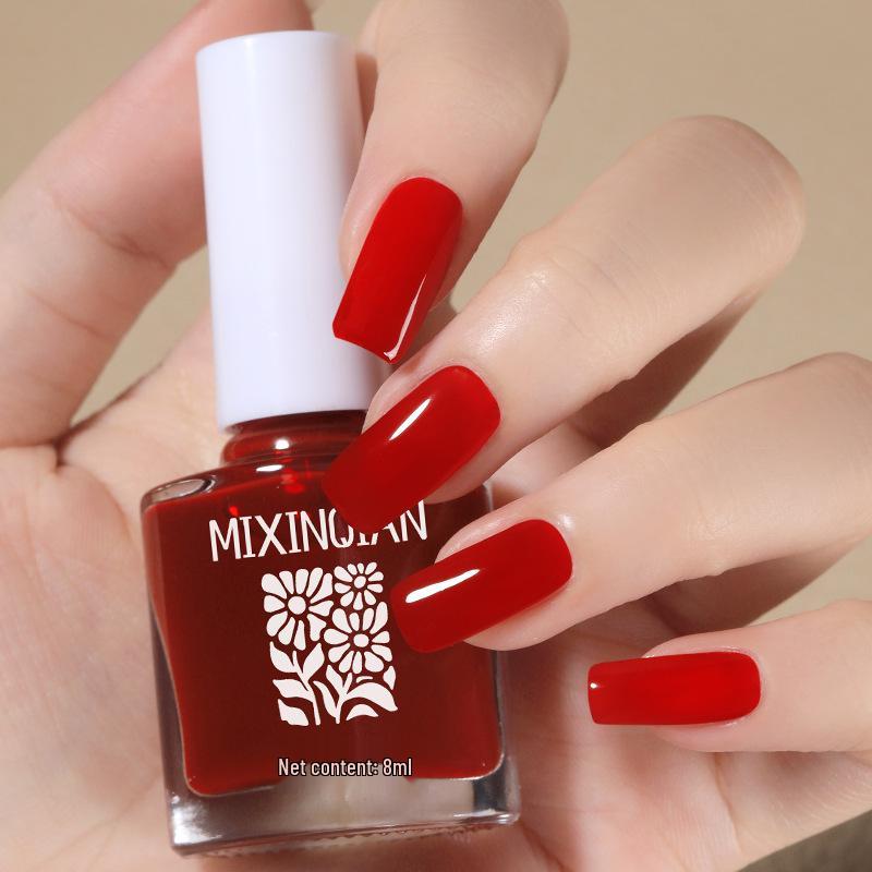 Cherry Champagne Bling Nail Polish - Non-Toxic, Quick-Dry, Long-Lasting, Non-Fading Formula for Fingernails and Toenails.