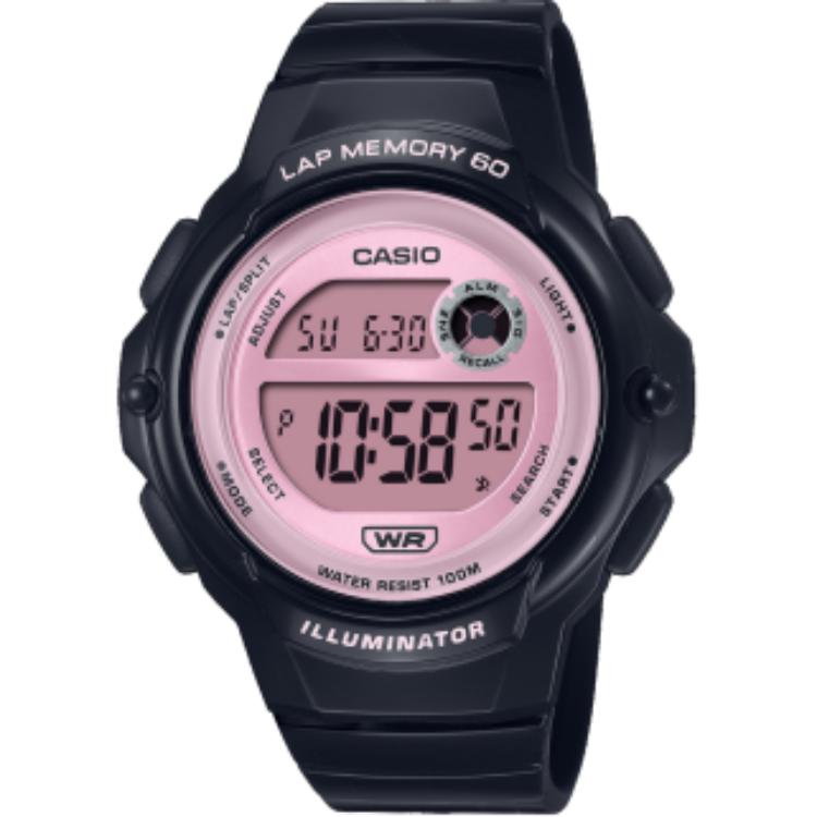 CASIO Quartz Movement Resin Strap Watch Unisex Pink Watch Dial LWS-1200H-1A2V Pink Watch Dial