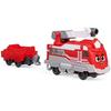 Jouet Train Push and Go - MIGHTY EXPRESS - Chevalier Rouge - Échelle De Sauvetage - Wagon Inclus - 3 Ans Et Plus