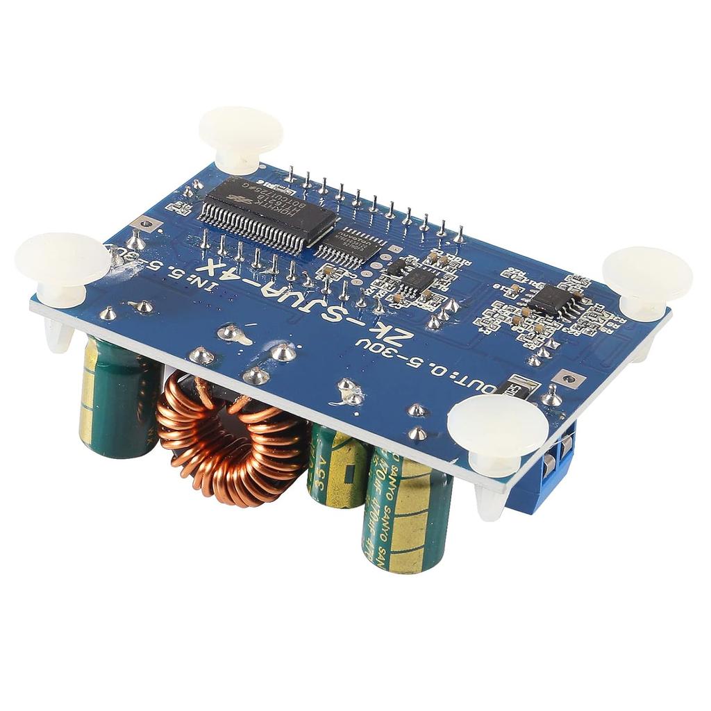 2Pcs DC-DC Buck Boost Converter Module 5.5-30V to 0.5-30V 4A 35W Adjustable Step Up Down Voltage Regulator LCD Digital Voltmeter