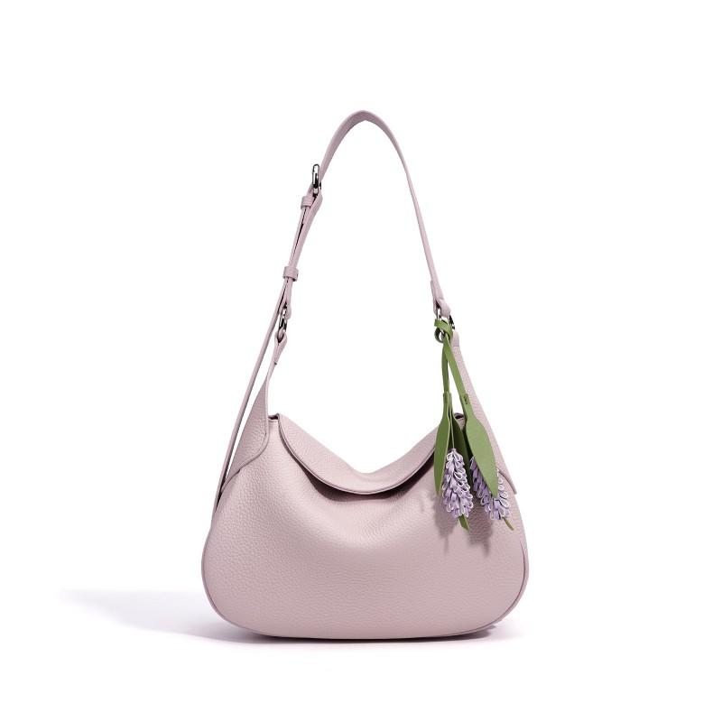 Exquisite Pendant Genuine Leather Women's Bag Design Niche Crossbody Light Luxury High-end Handbag Shoulder
